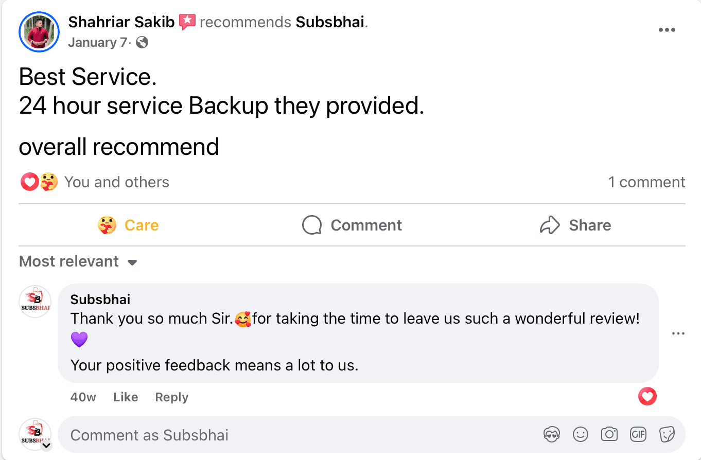 SubsBhai Verified Review 8